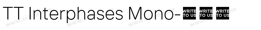 TT Interphases Mono字体转换